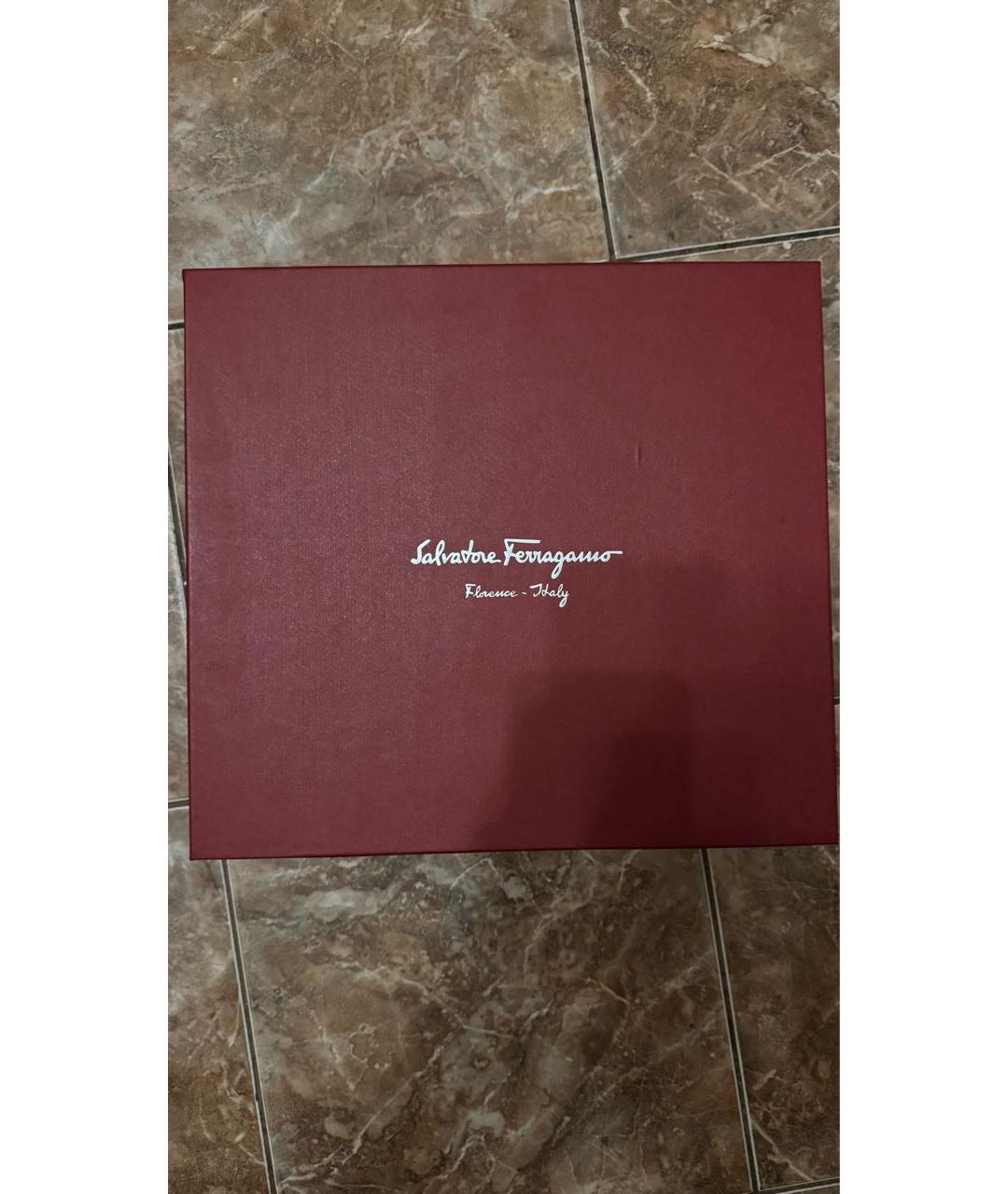 FERRAGAMO Черные кожаные высокие ботинки, фото 8