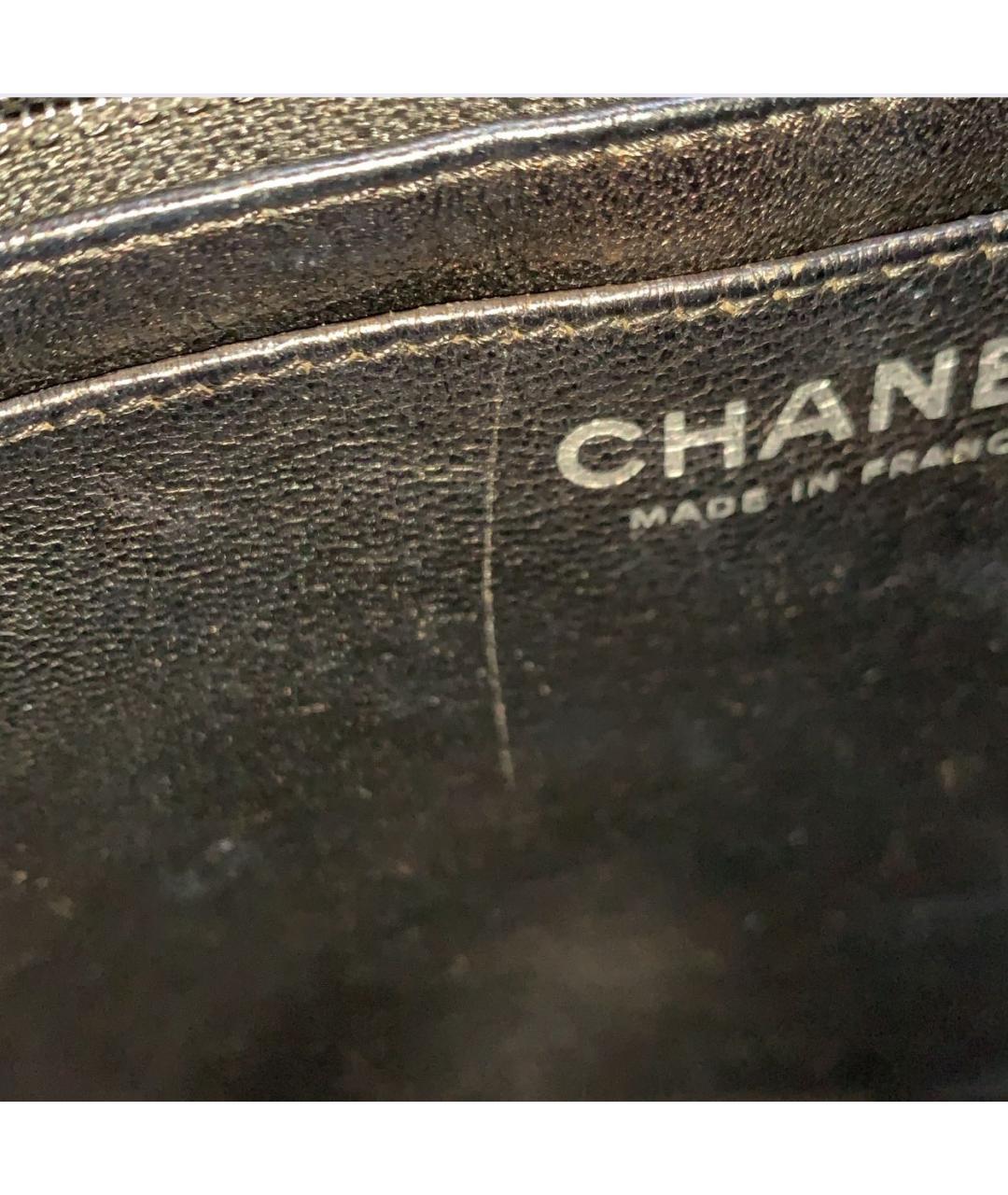 CHANEL Черная кожаная сумка тоут, фото 6