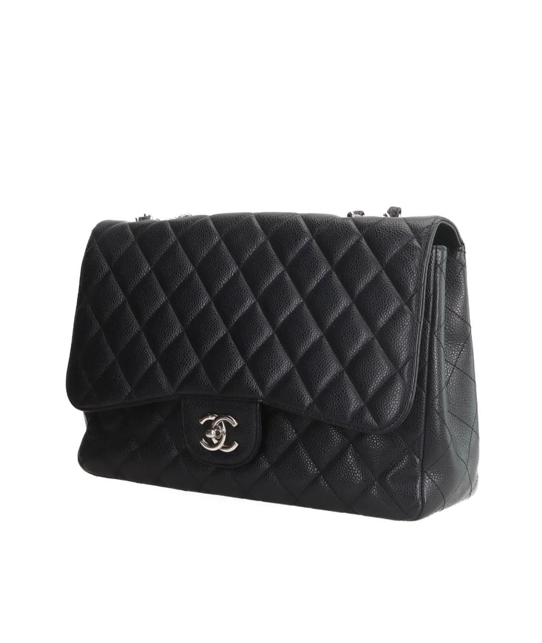 CHANEL Черная кожаная сумка тоут, фото 2