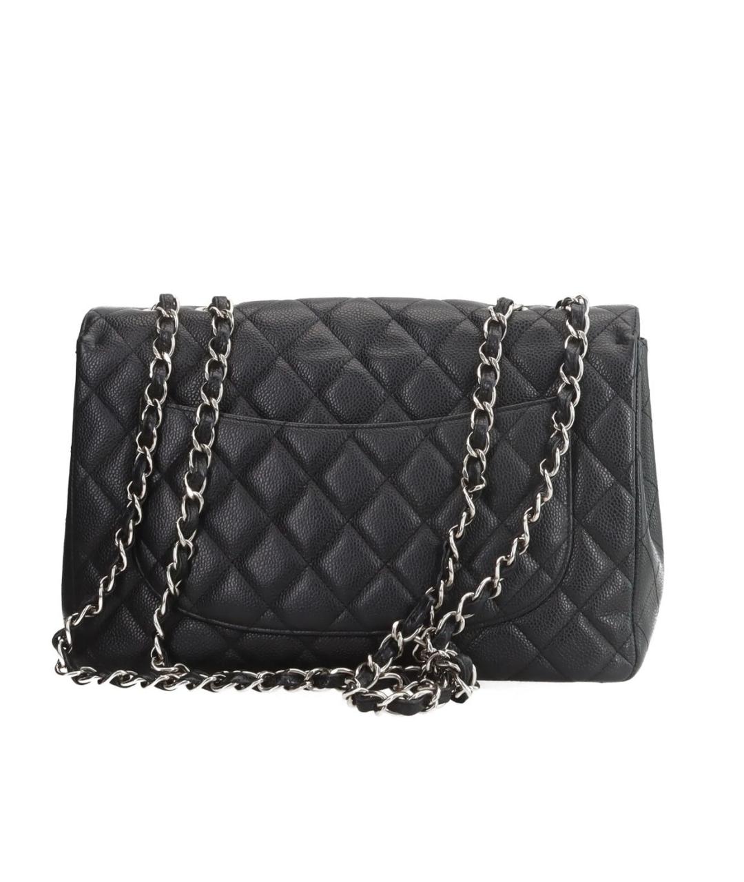 CHANEL Черная кожаная сумка тоут, фото 3