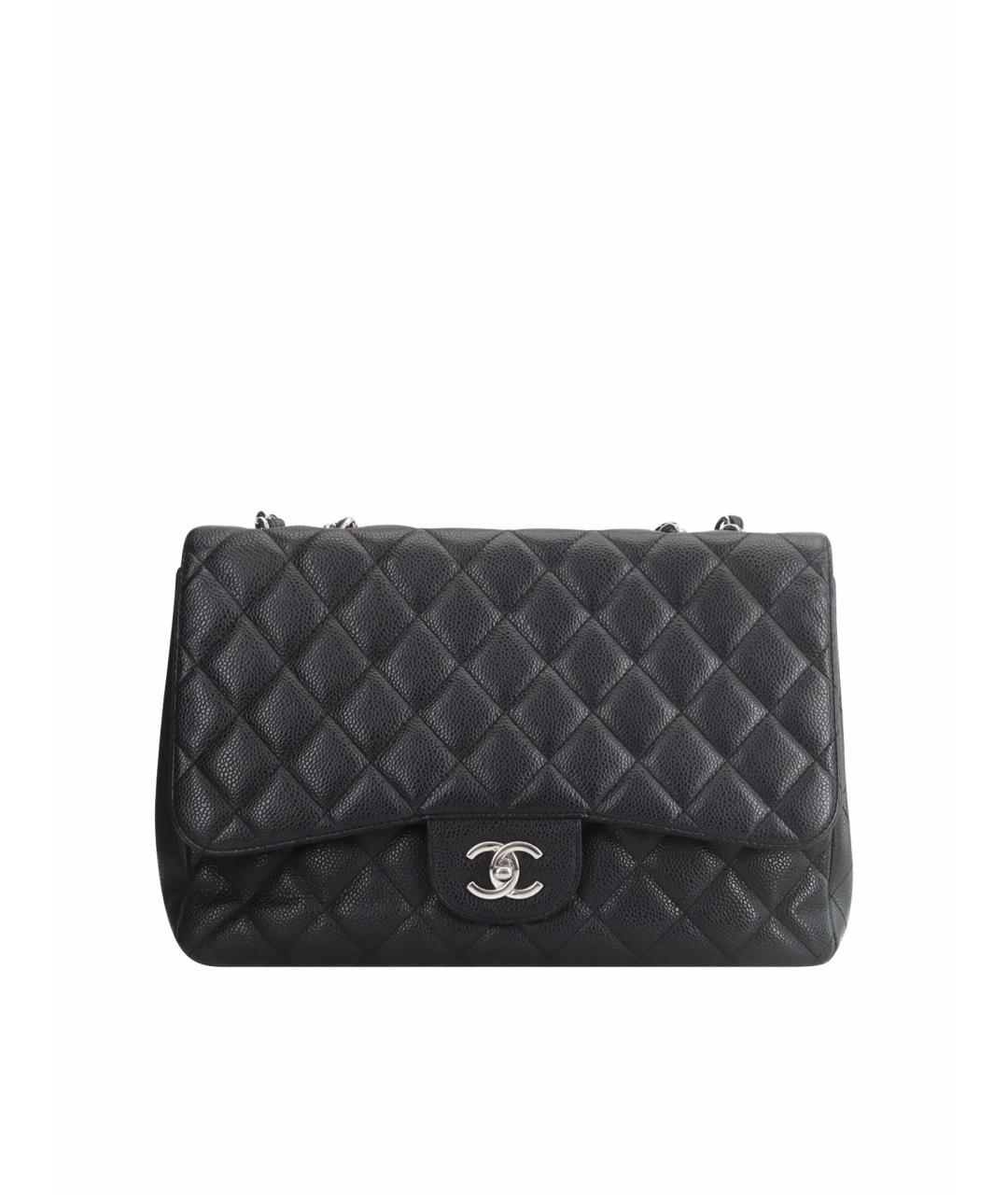 CHANEL Черная кожаная сумка тоут, фото 1