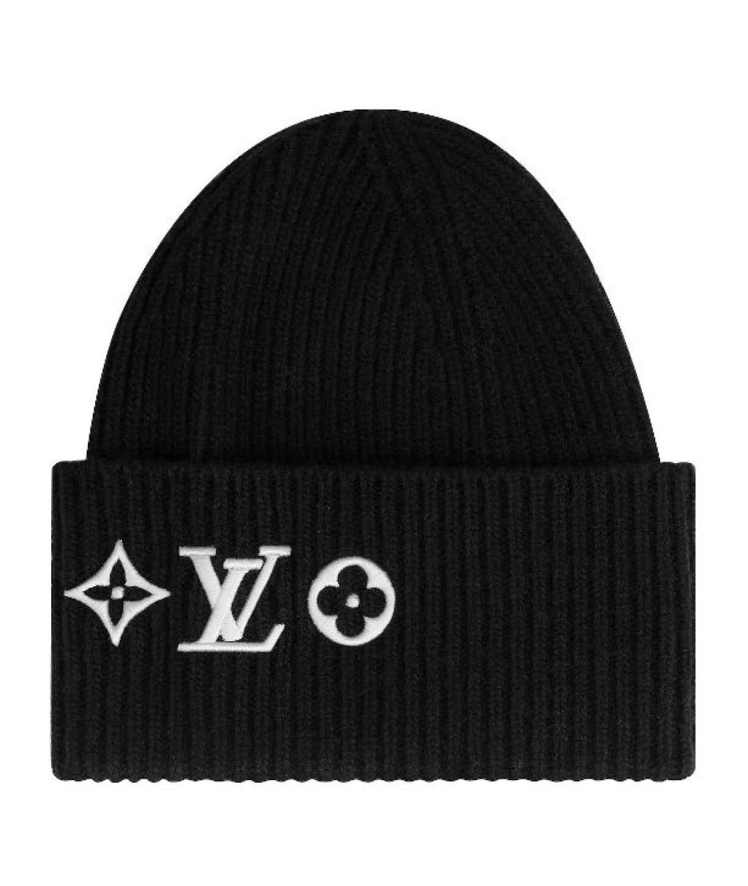 LOUIS VUITTON Черная шапка, фото 2