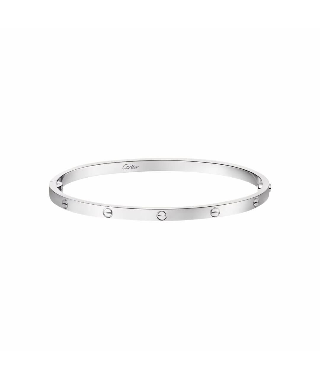 CARTIER Белый браслет из белого золота, фото 1