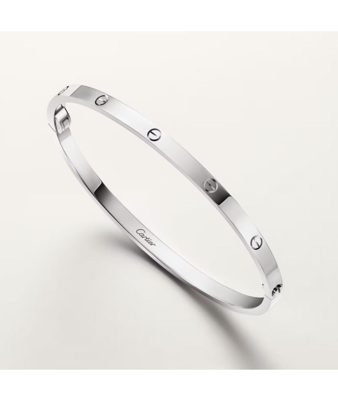 CARTIER Белый браслет из белого золота, фото 3