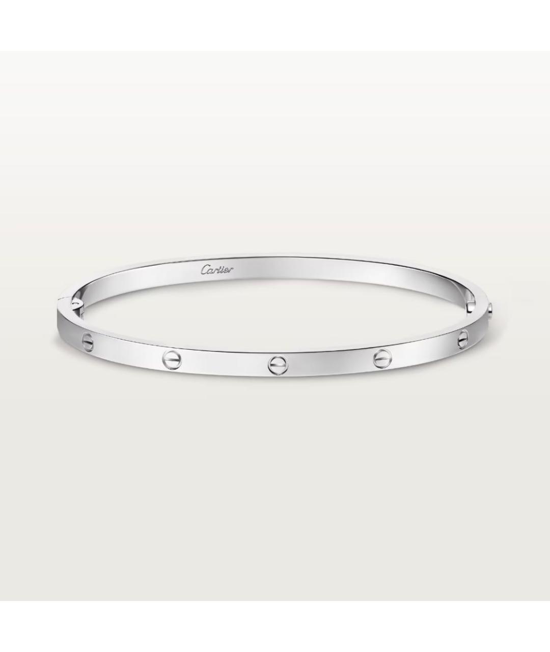 CARTIER Белый браслет из белого золота, фото 9