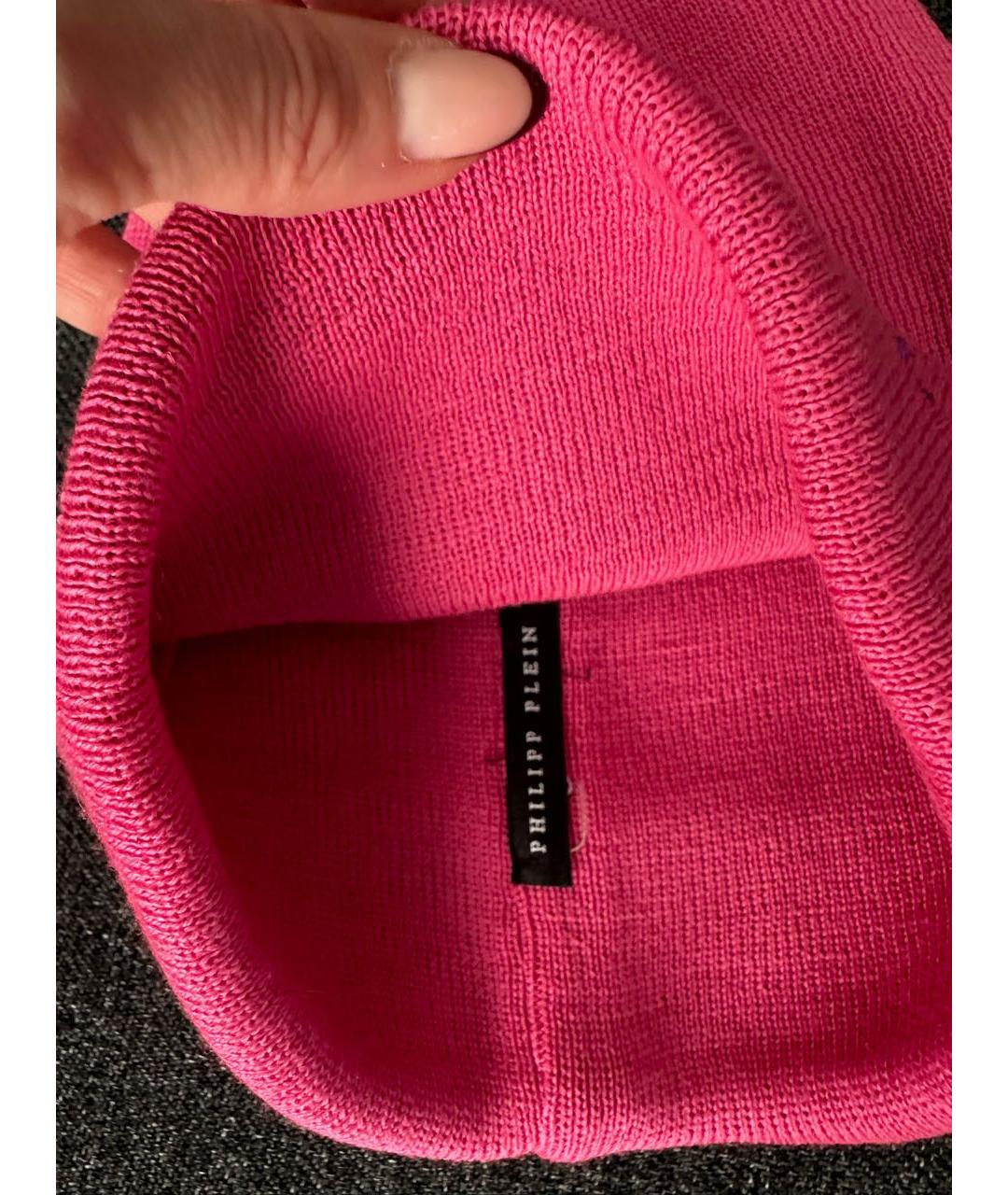 PHILIPP PLEIN Розовая шапка, фото 2