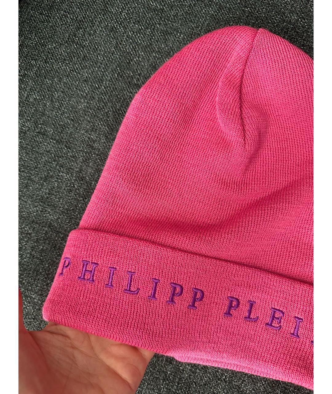PHILIPP PLEIN Розовая шапка, фото 3