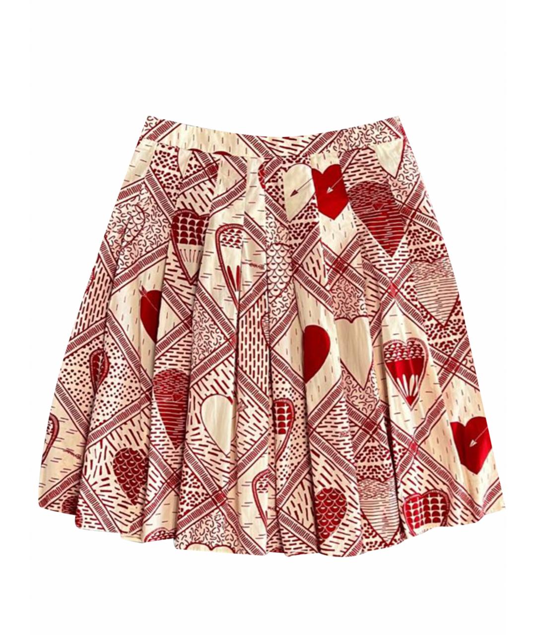 RED VALENTINO Мульти хлопковая юбка макси, фото 7