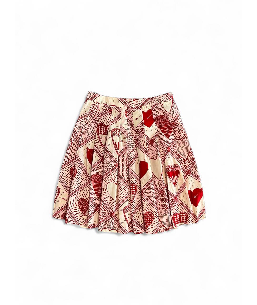 RED VALENTINO Мульти хлопковая юбка макси, фото 6