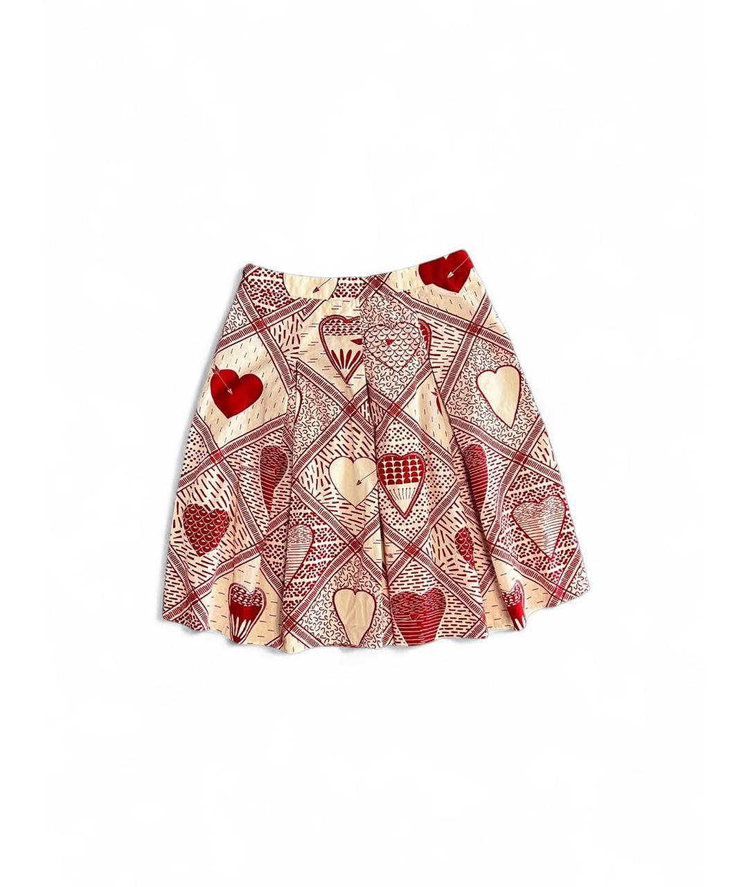 RED VALENTINO Мульти хлопковая юбка макси, фото 2