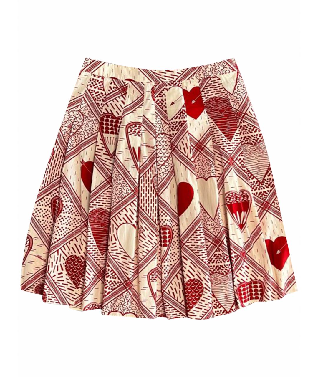 RED VALENTINO Мульти хлопковая юбка макси, фото 1