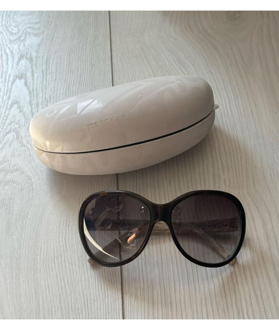 DOLCE&GABBANA Коричневые пластиковые солнцезащитные очки, фото 6