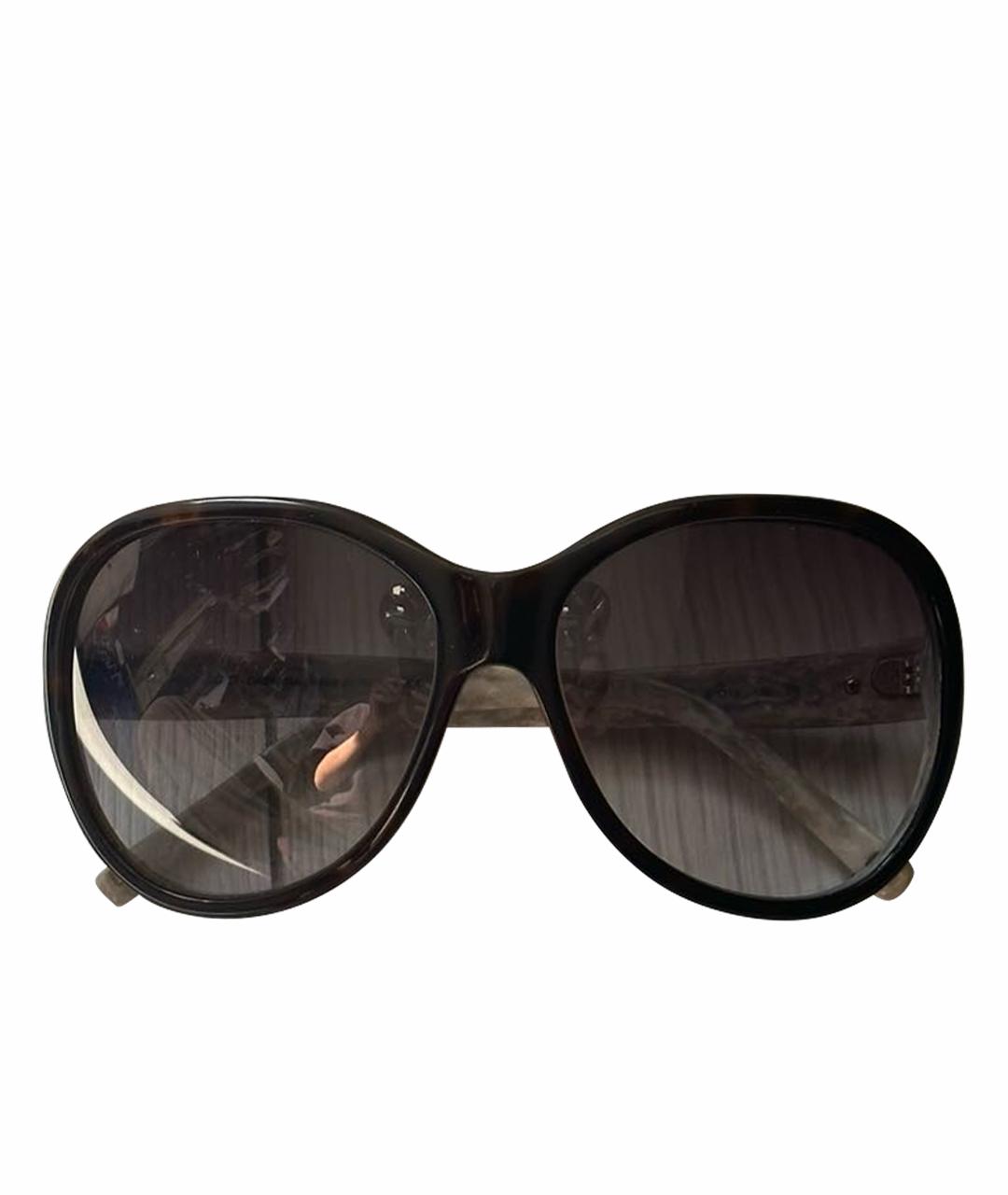 DOLCE&GABBANA Коричневые пластиковые солнцезащитные очки, фото 1