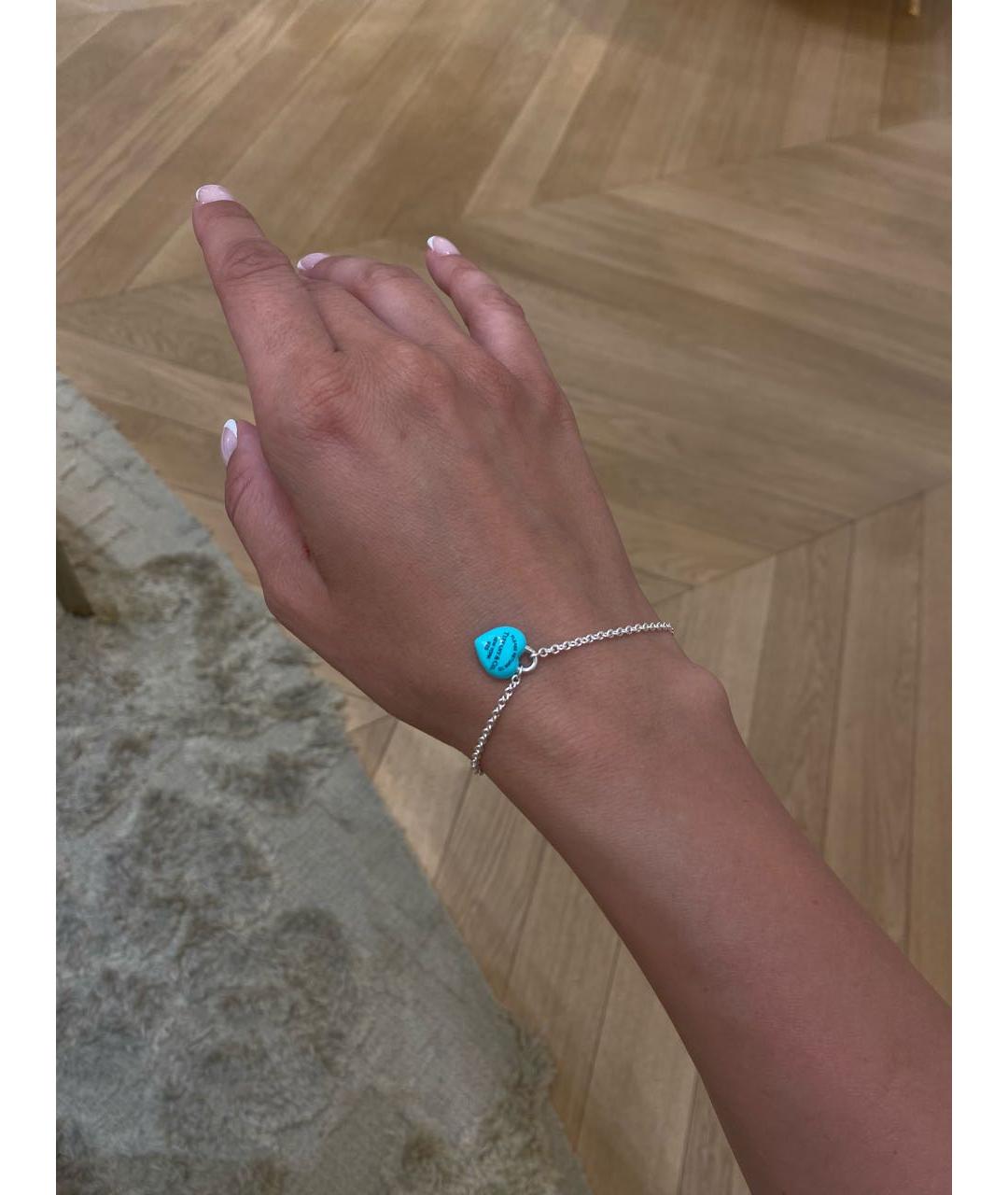 TIFFANY&CO Серебрянный серебряный браслет, фото 5