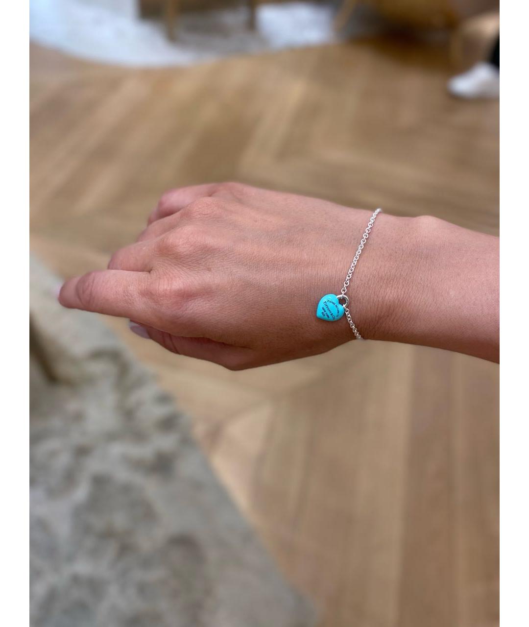 TIFFANY&CO Серебрянный серебряный браслет, фото 4