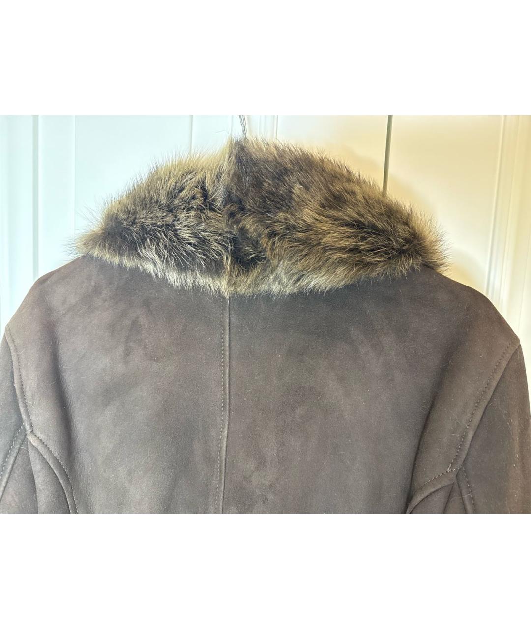 KITON Коричневая замшевая дубленка/шуба, фото 3