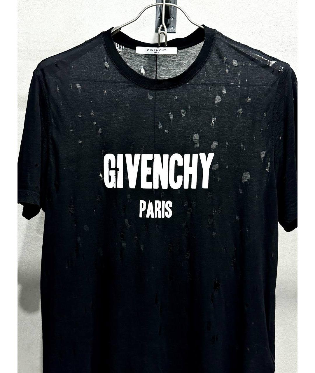 GIVENCHY Черная хлопковая майка, фото 2