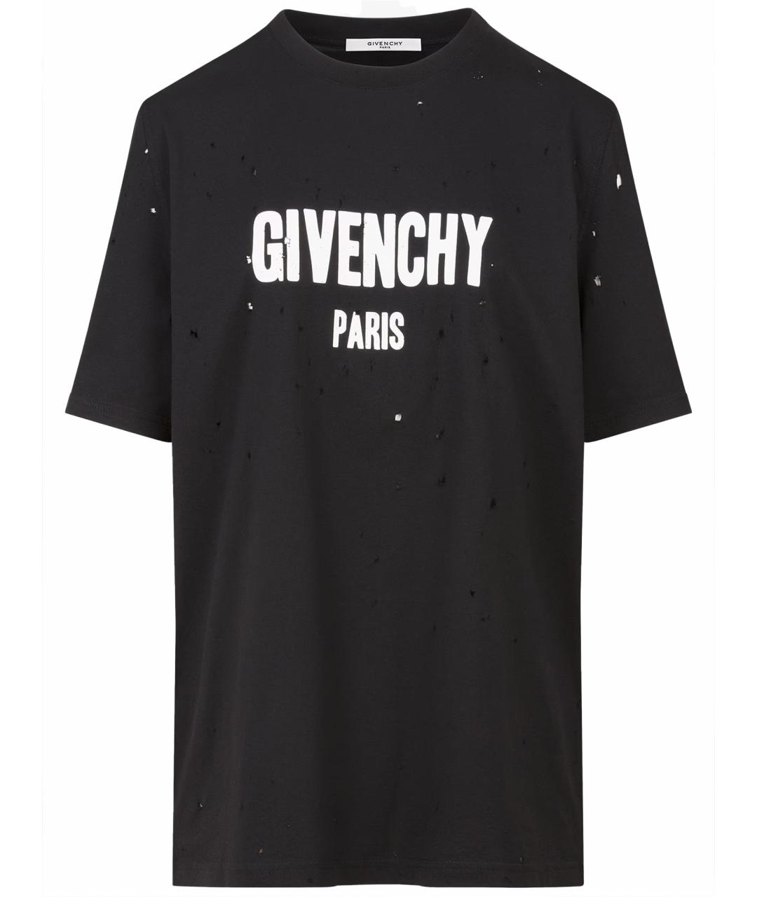 GIVENCHY Черная хлопковая майка, фото 1