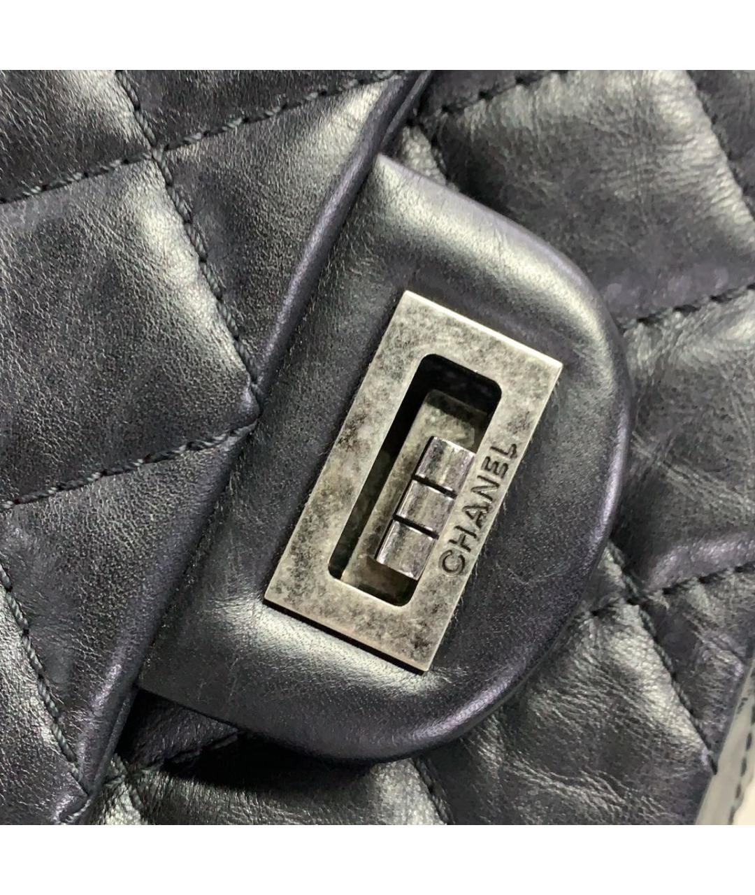 CHANEL Черная кожаная сумка тоут, фото 7