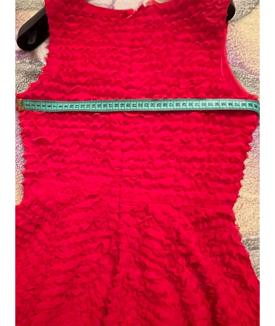 EMPORIO ARMANI Красное полиэстеровое платье, фото 5
