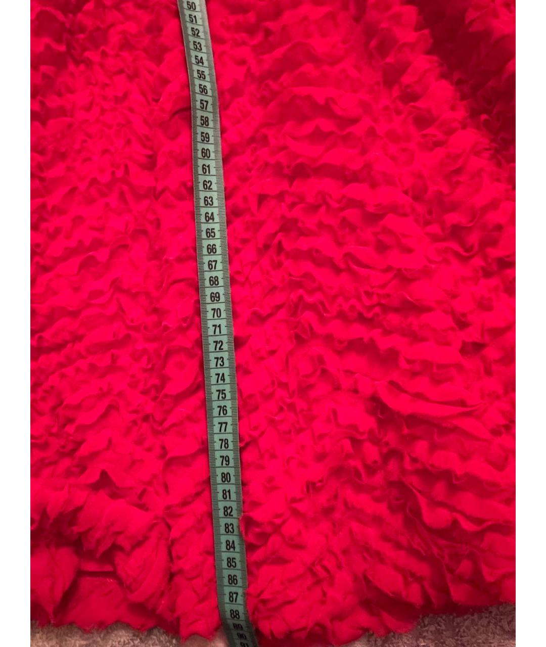 EMPORIO ARMANI Красное полиэстеровое платье, фото 8