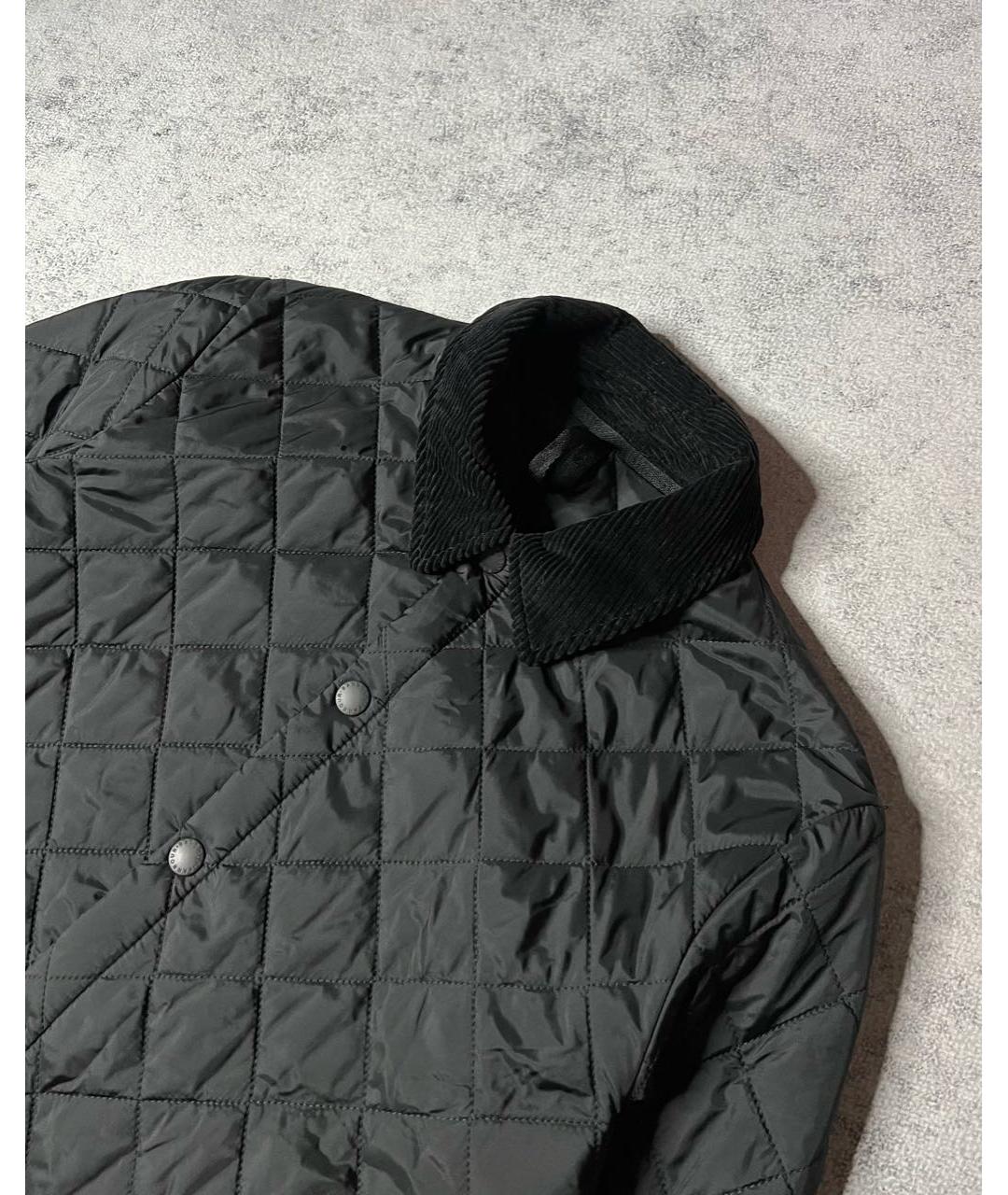 BARBOUR Черная полиэстеровая куртка, фото 6