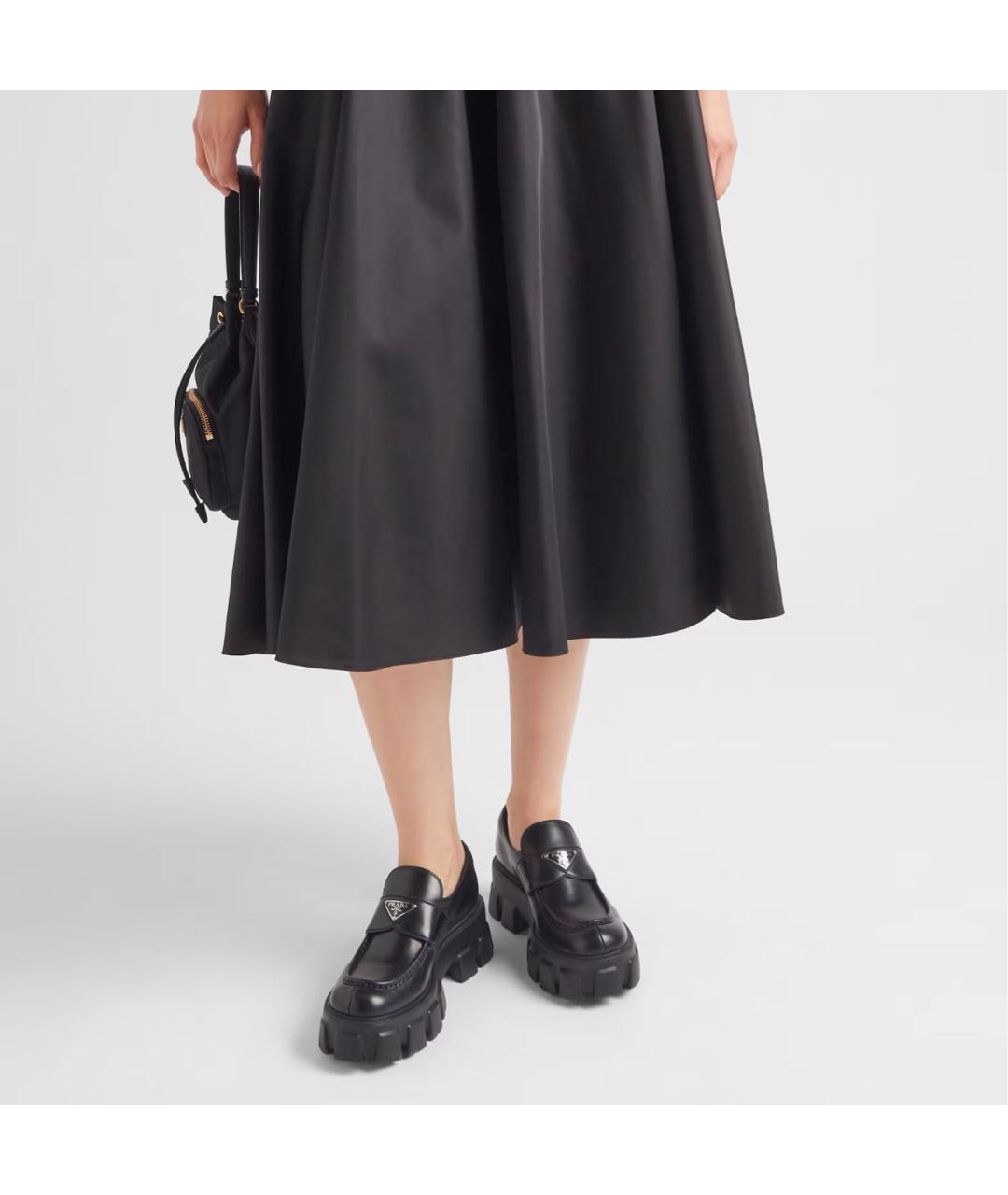 PRADA Черные кожаные лоферы, фото 6