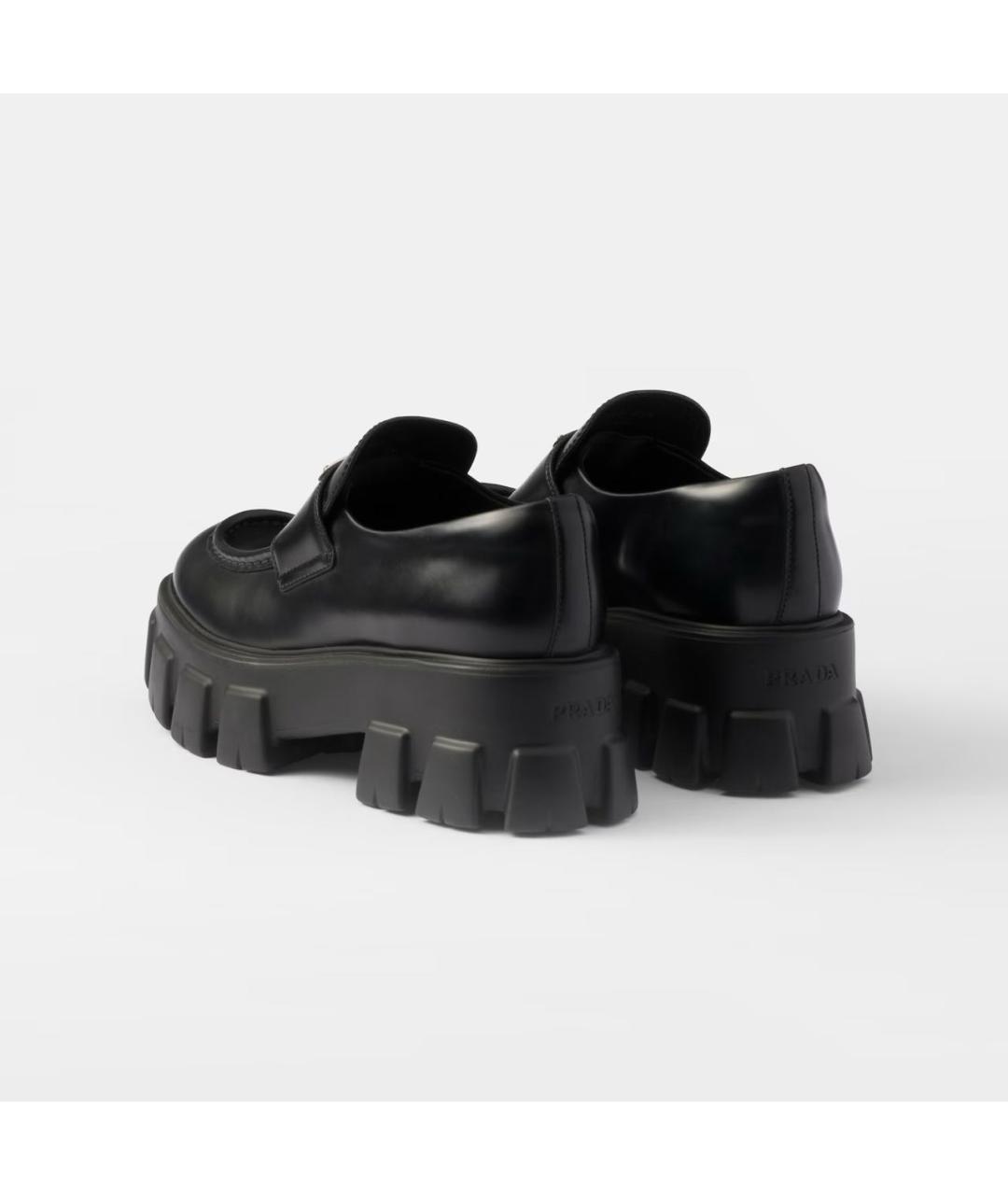 PRADA Черные кожаные лоферы, фото 3