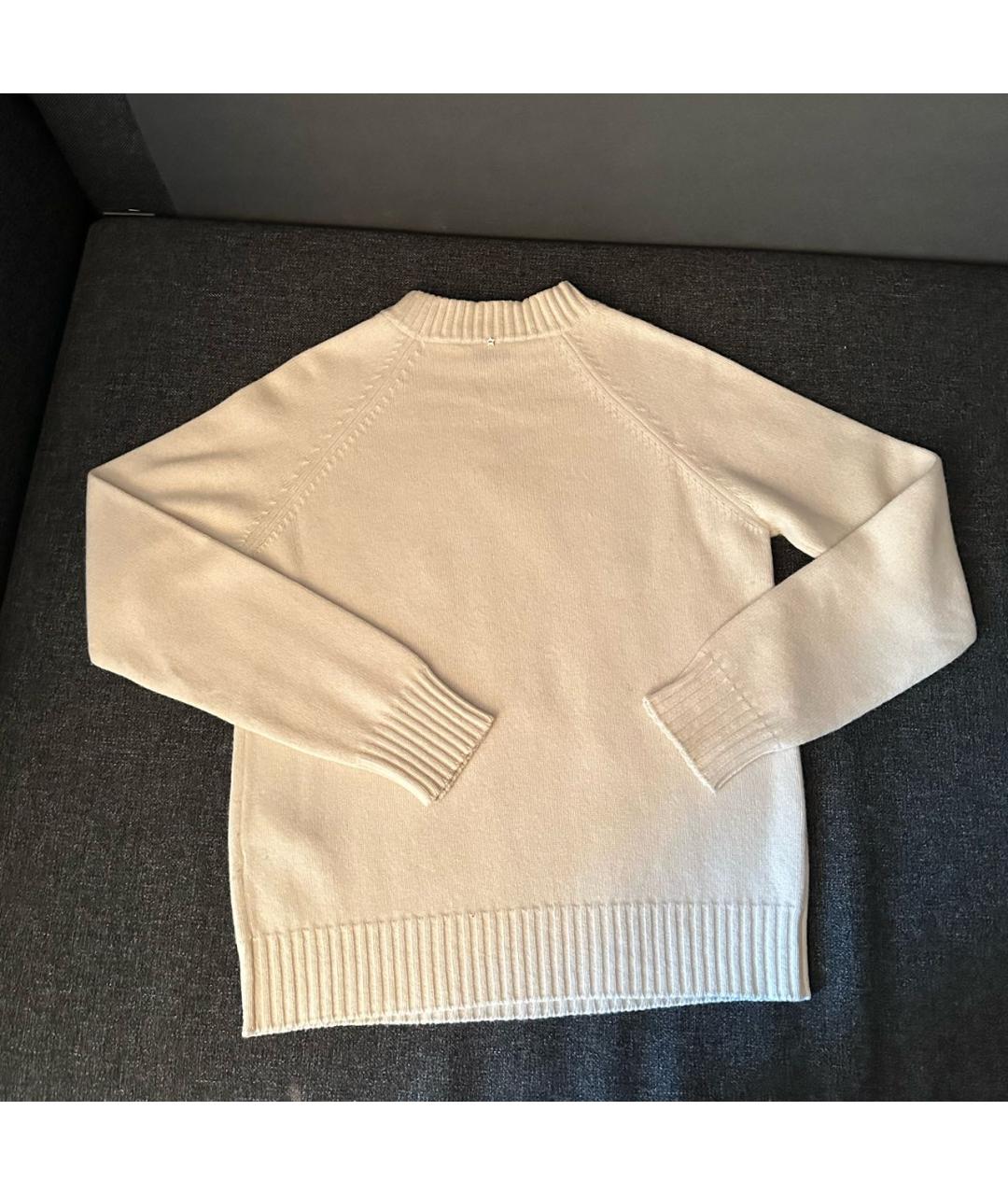 LORENA ANTONIAZZI Белый кашемировый джемпер / свитер, фото 5