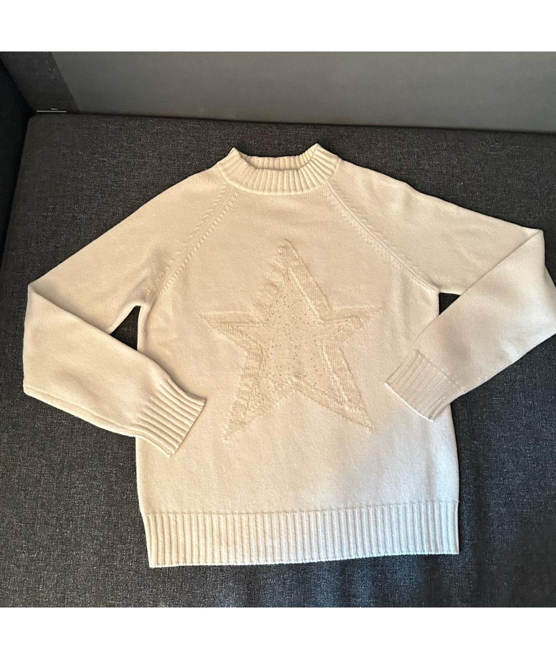 LORENA ANTONIAZZI Белый кашемировый джемпер / свитер, фото 6