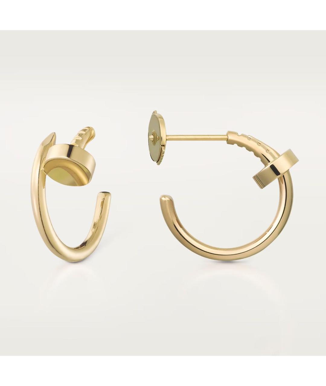 CARTIER Золотые серьги из желтого золота, фото 3