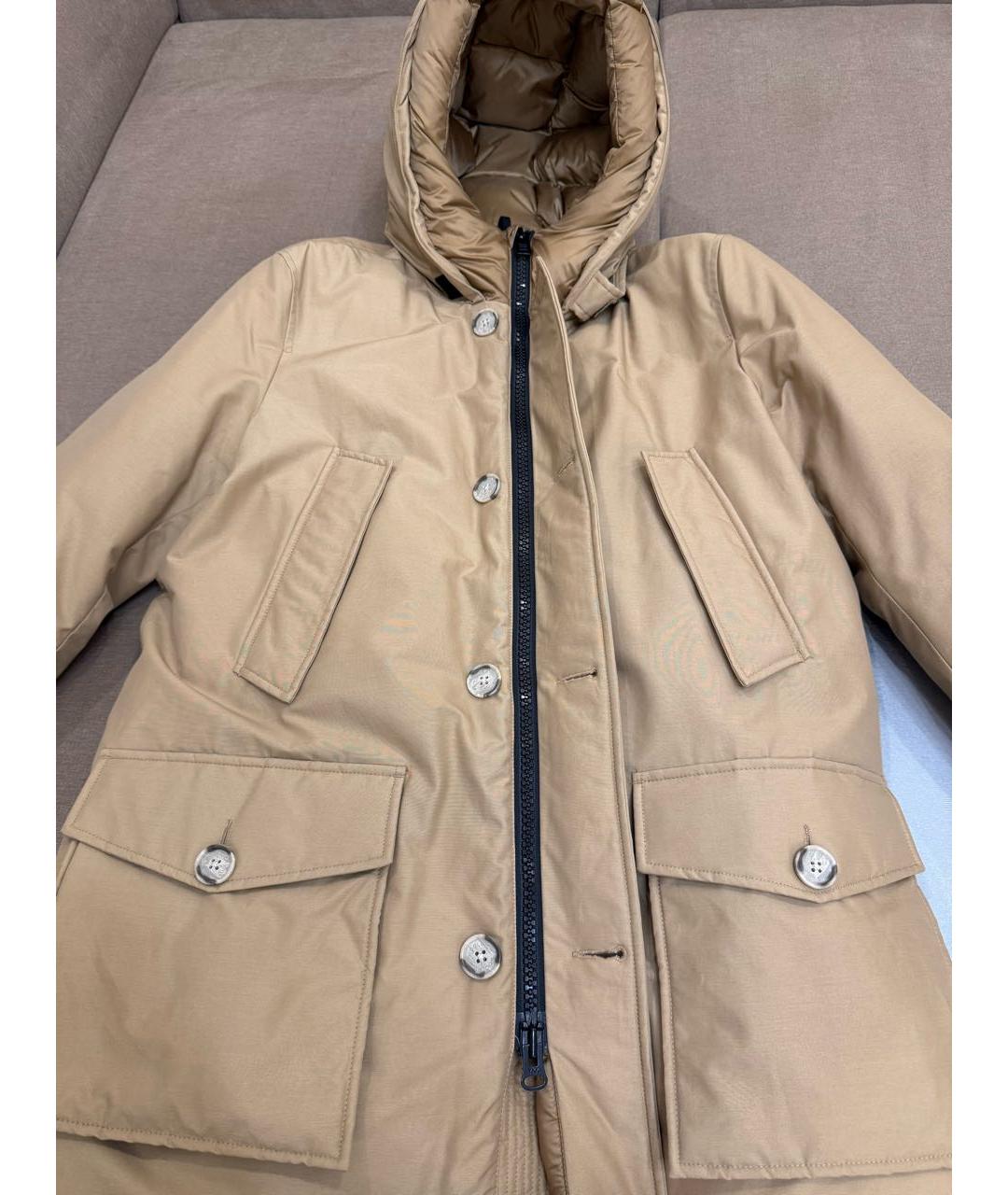WOOLRICH Бежевая полиамидовая парка, фото 4