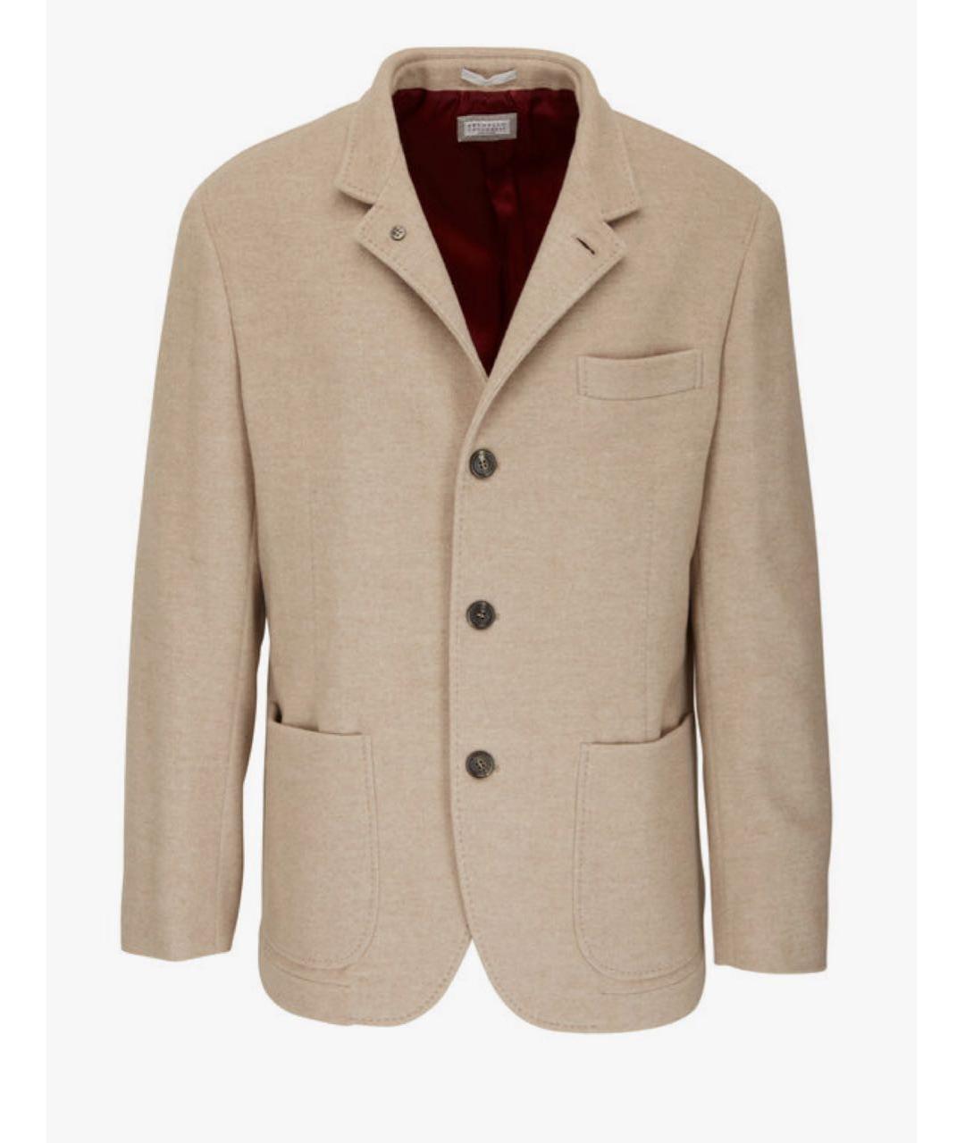 BRUNELLO CUCINELLI Бежевое пальто, фото 7