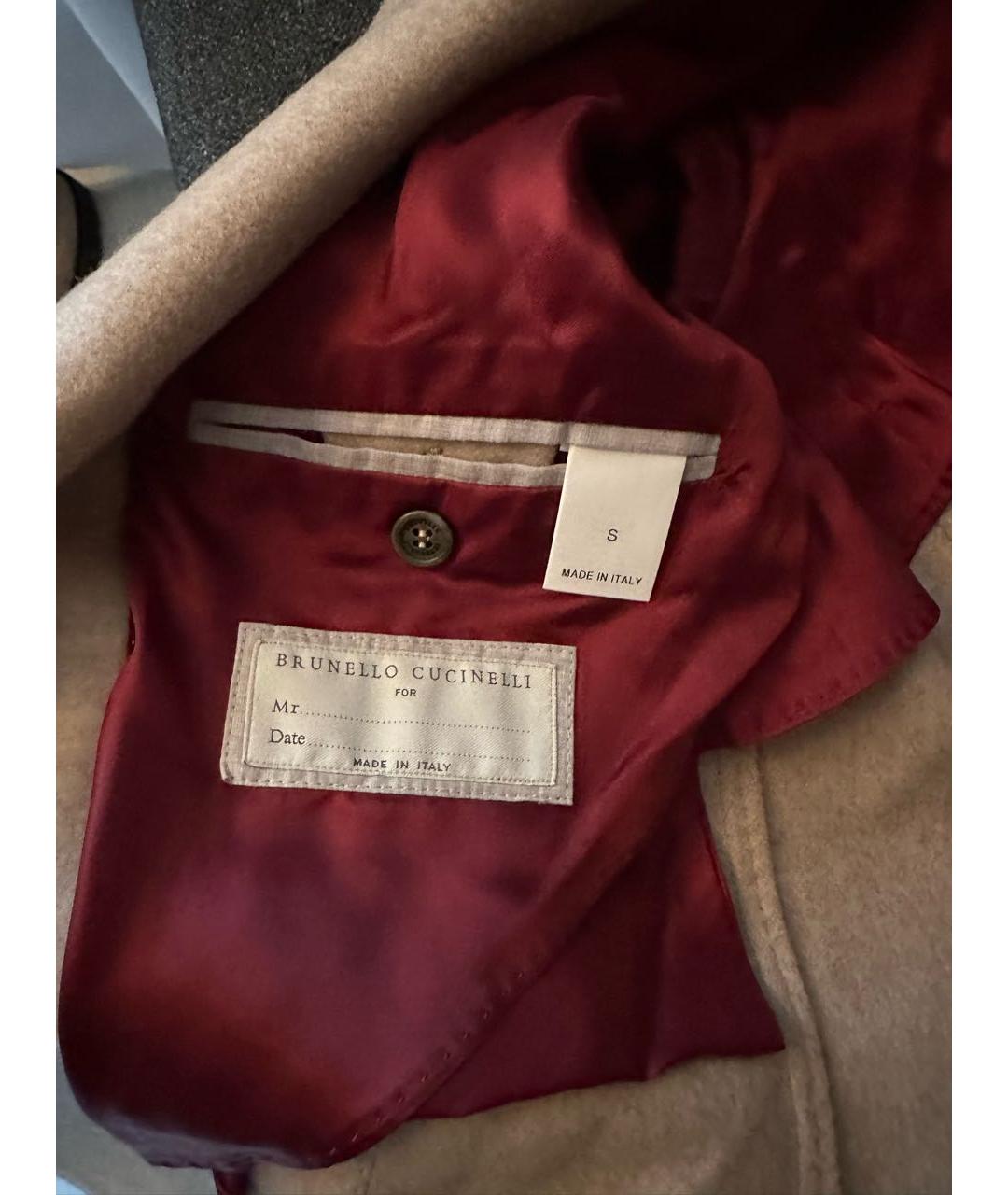 BRUNELLO CUCINELLI Бежевое пальто, фото 6