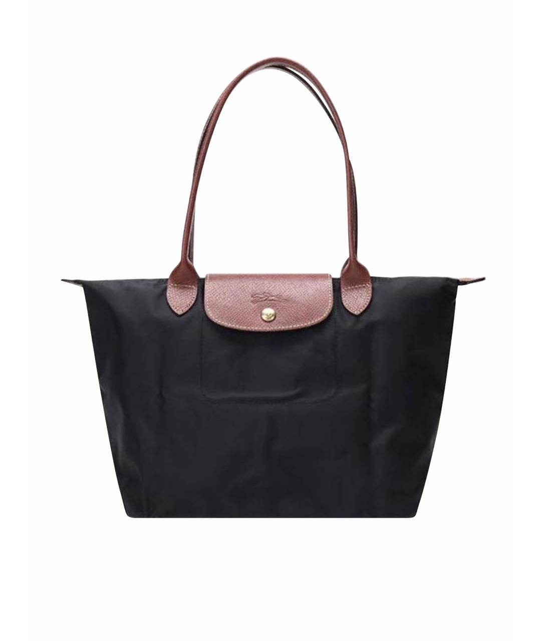 LONGCHAMP Черная сумка тоут, фото 1