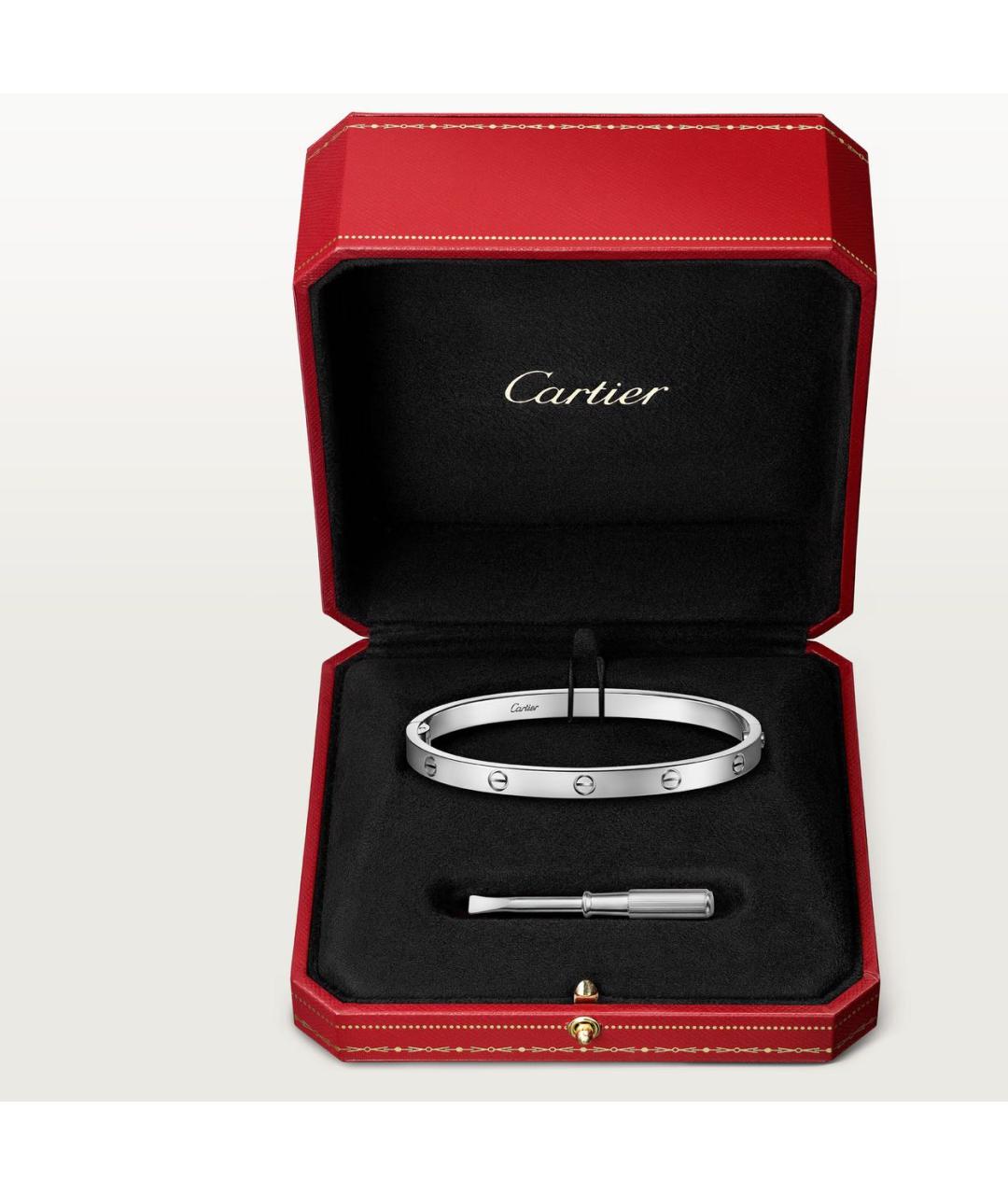 CARTIER Белый браслет из белого золота, фото 7