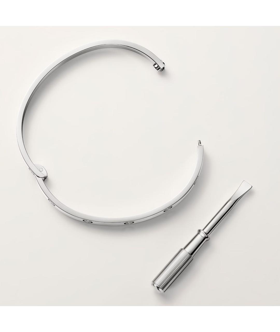 CARTIER Белый браслет из белого золота, фото 6