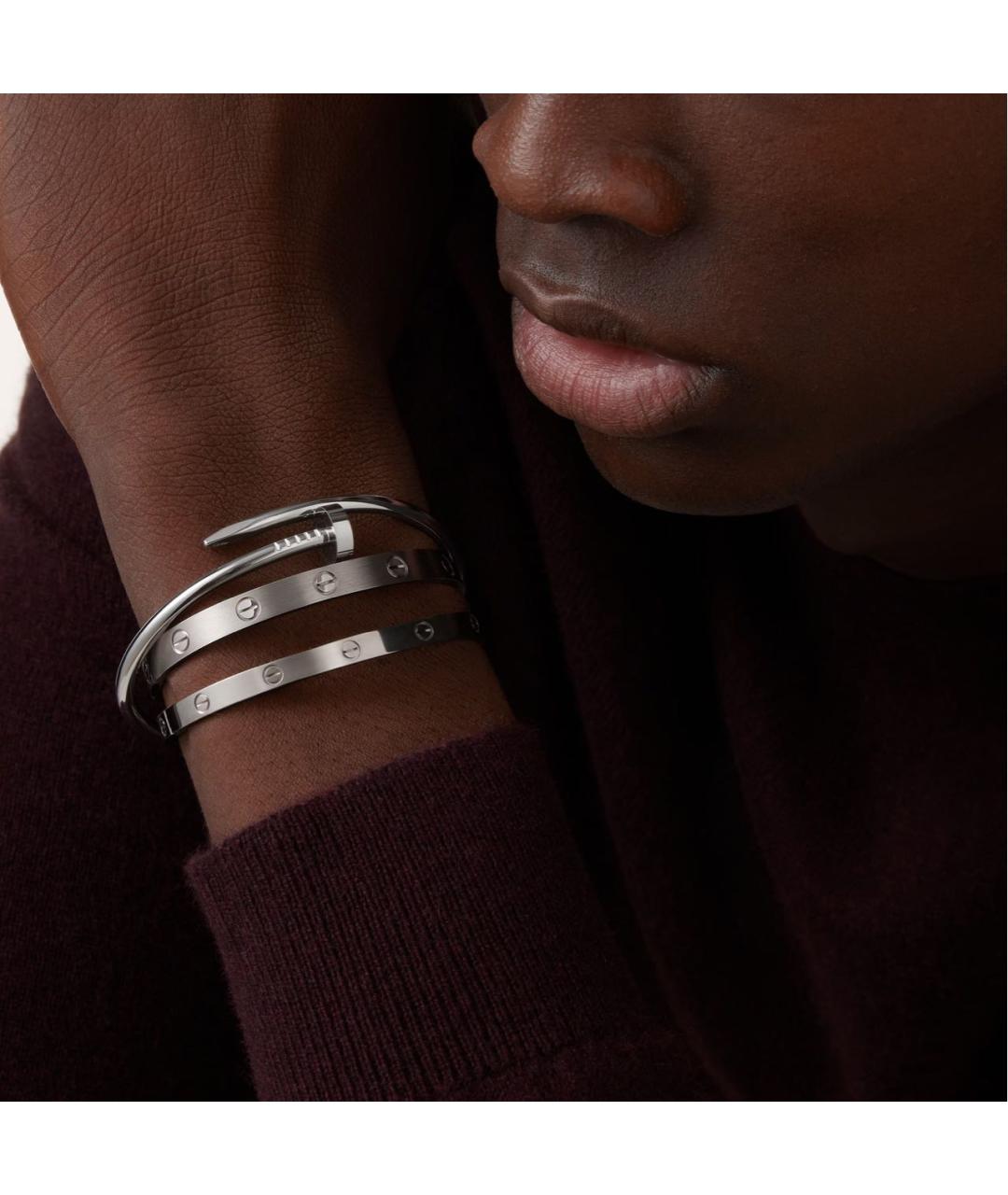 CARTIER Белый браслет из белого золота, фото 3