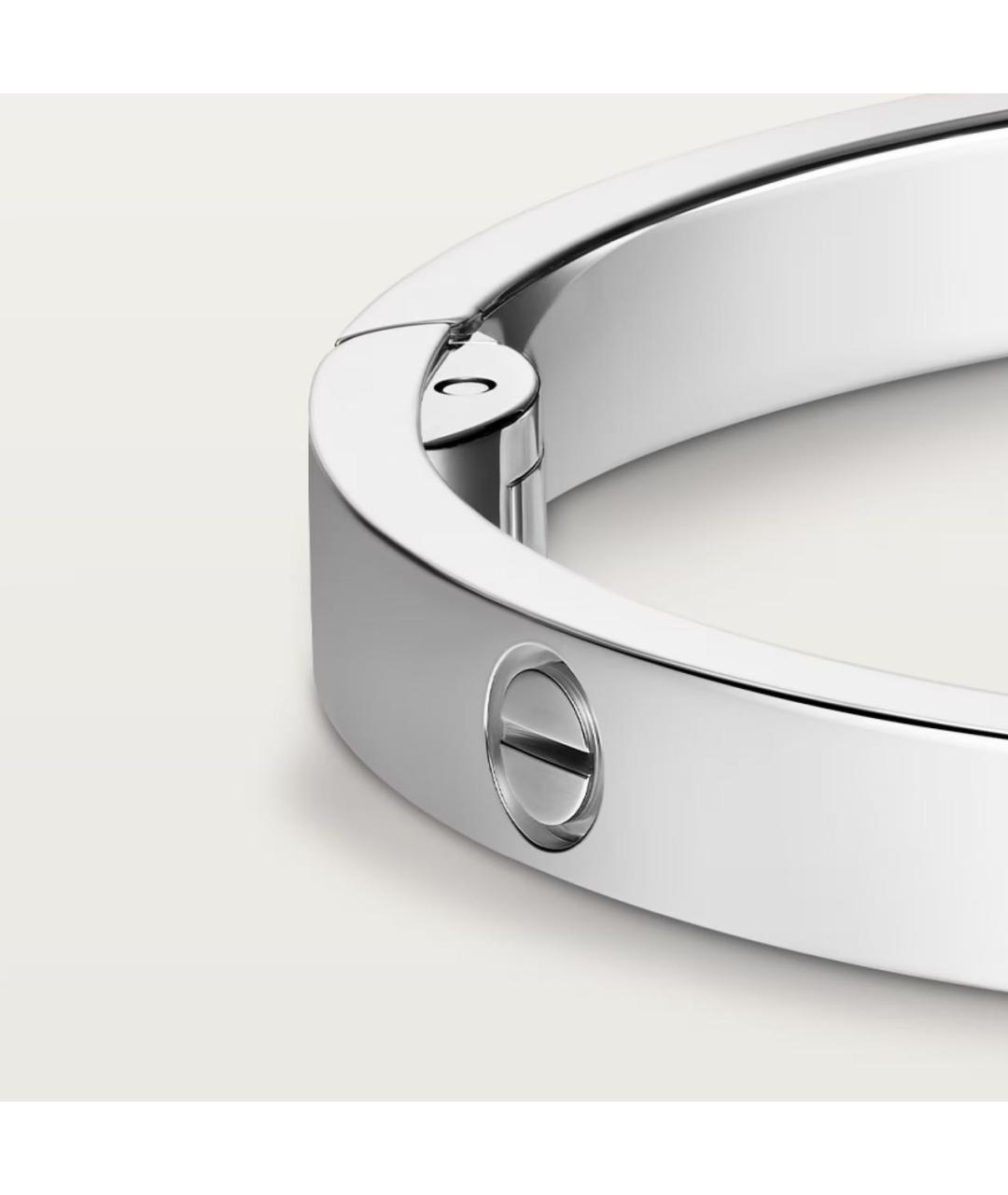 CARTIER Белый браслет из белого золота, фото 5