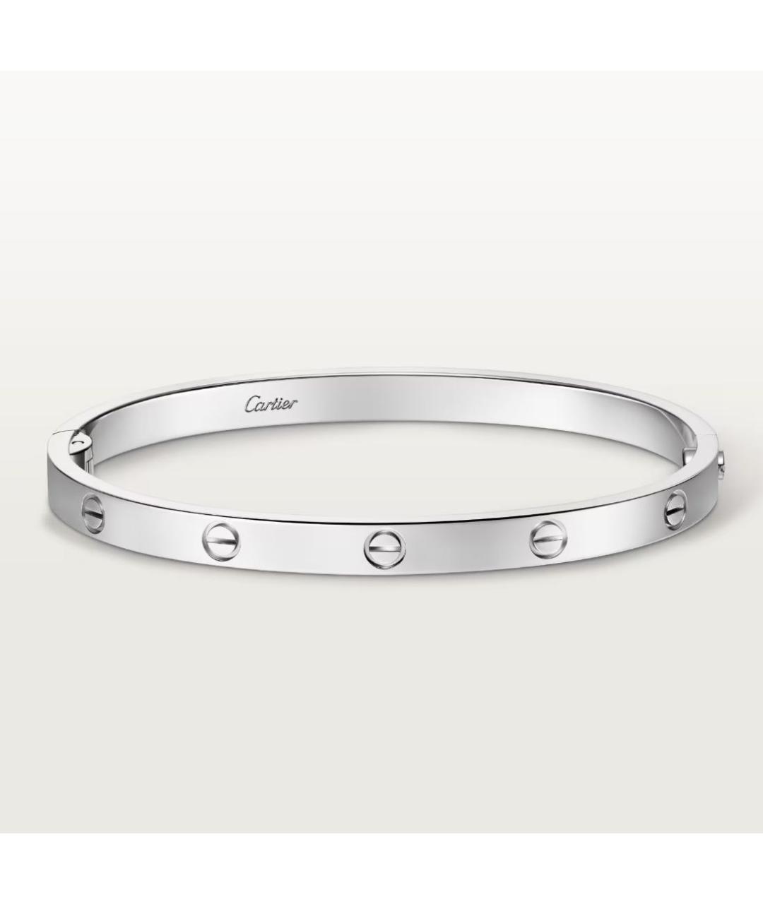 CARTIER Белый браслет из белого золота, фото 9