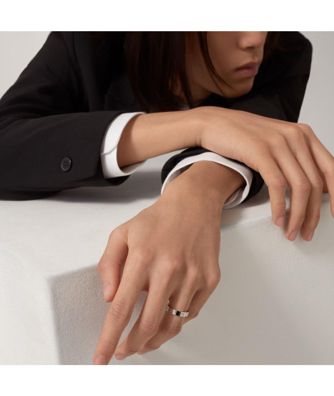 CARTIER Белое кольцо из белого золота, фото 4