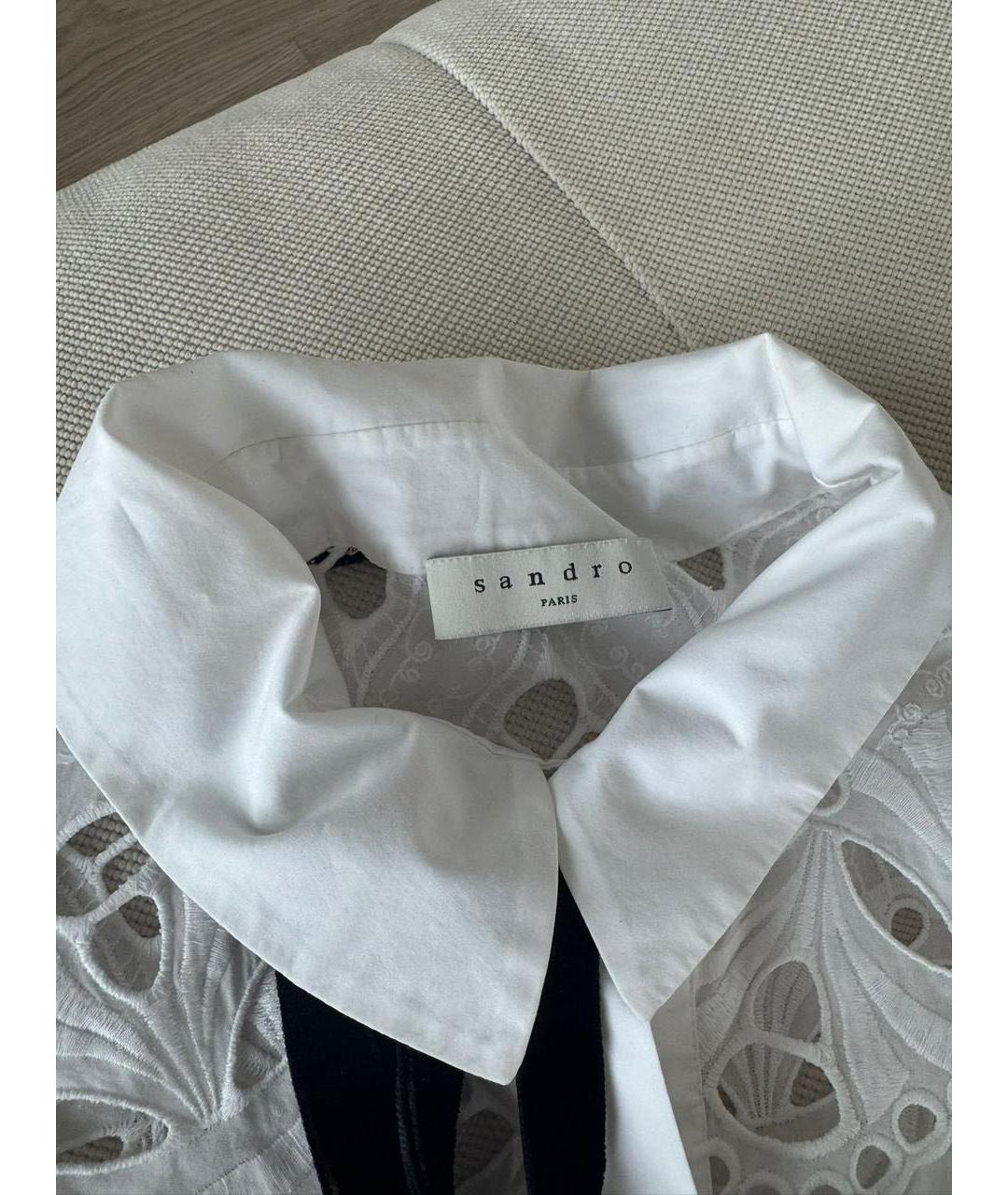 SANDRO Белая блузы, фото 7