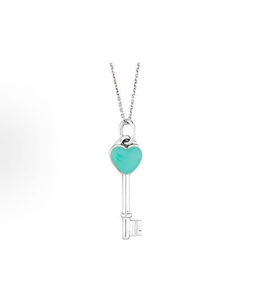 TIFFANY&CO Бирюзовая подвеска, фото 4