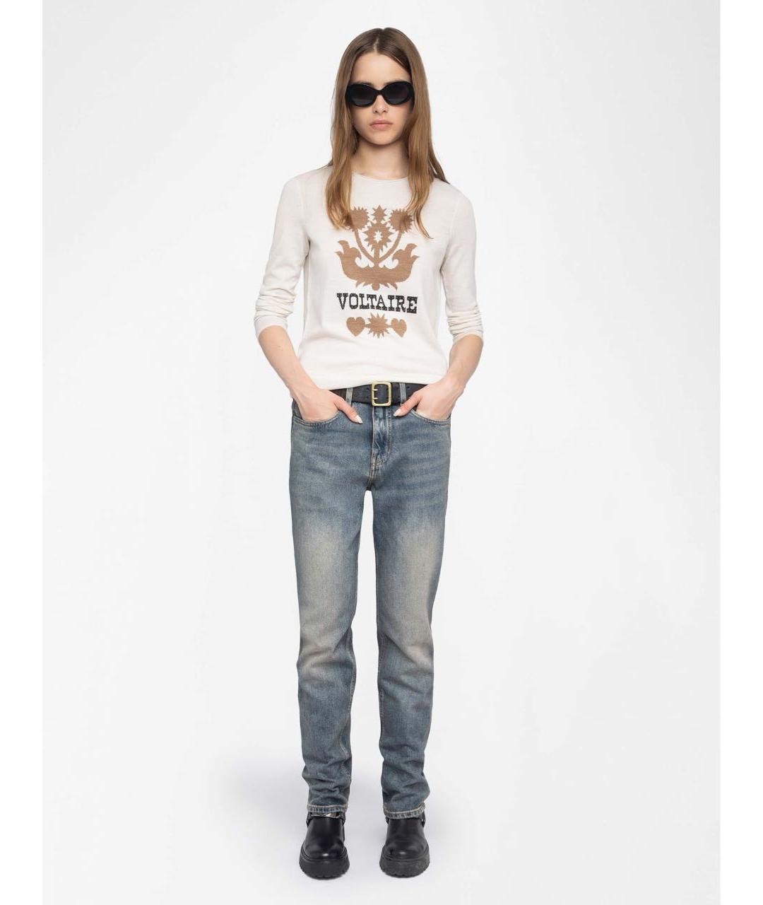 ZADIG & VOLTAIRE Белый шерстяной джемпер / свитер, фото 2