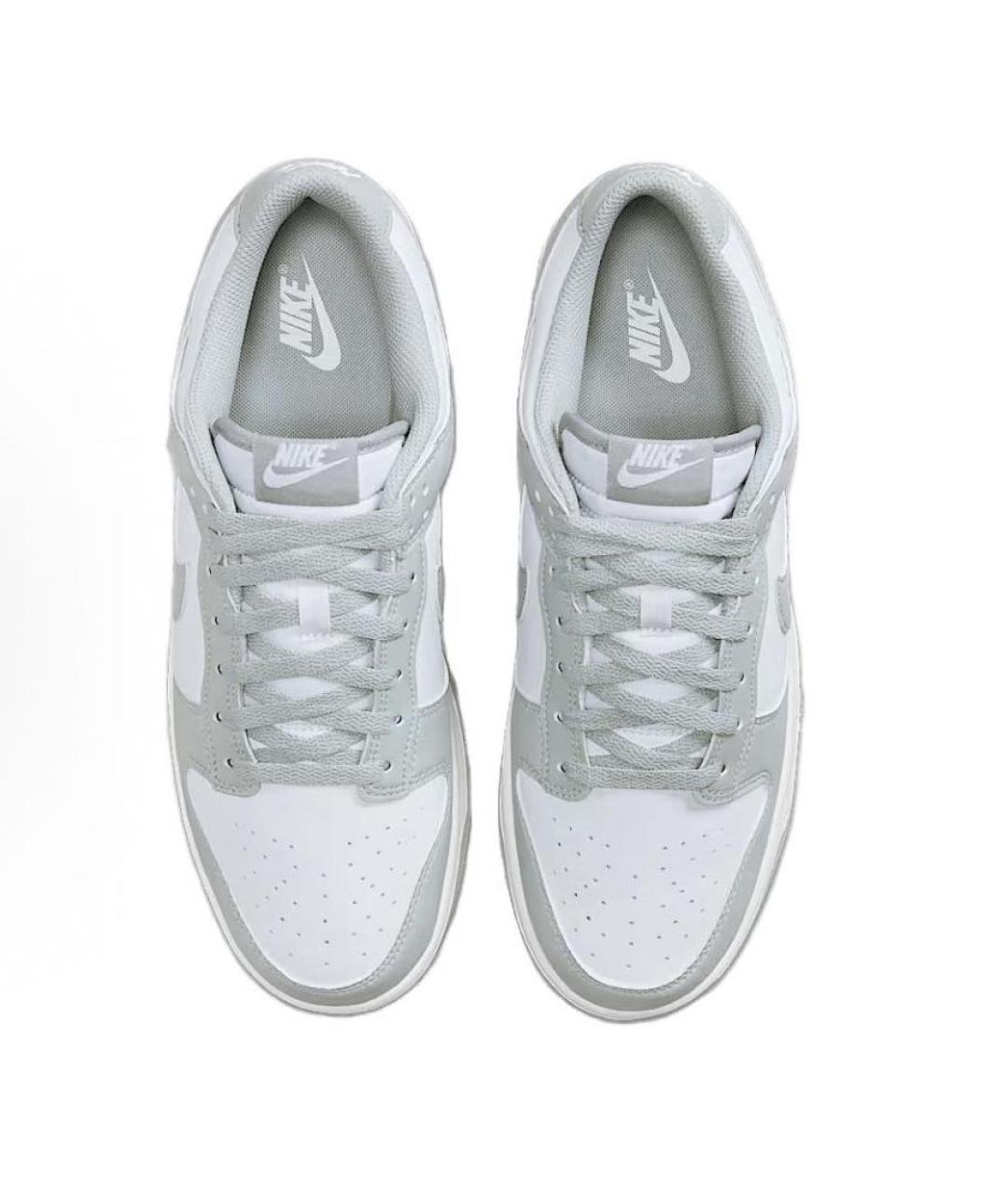 NIKE Серые кожаные низкие кроссовки / кеды, фото 4
