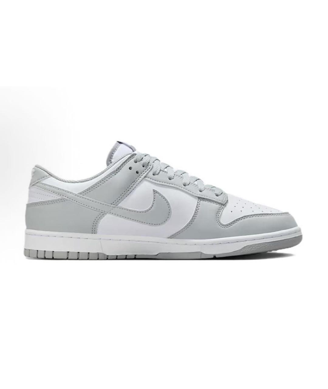 NIKE Серые кожаные низкие кроссовки / кеды, фото 7