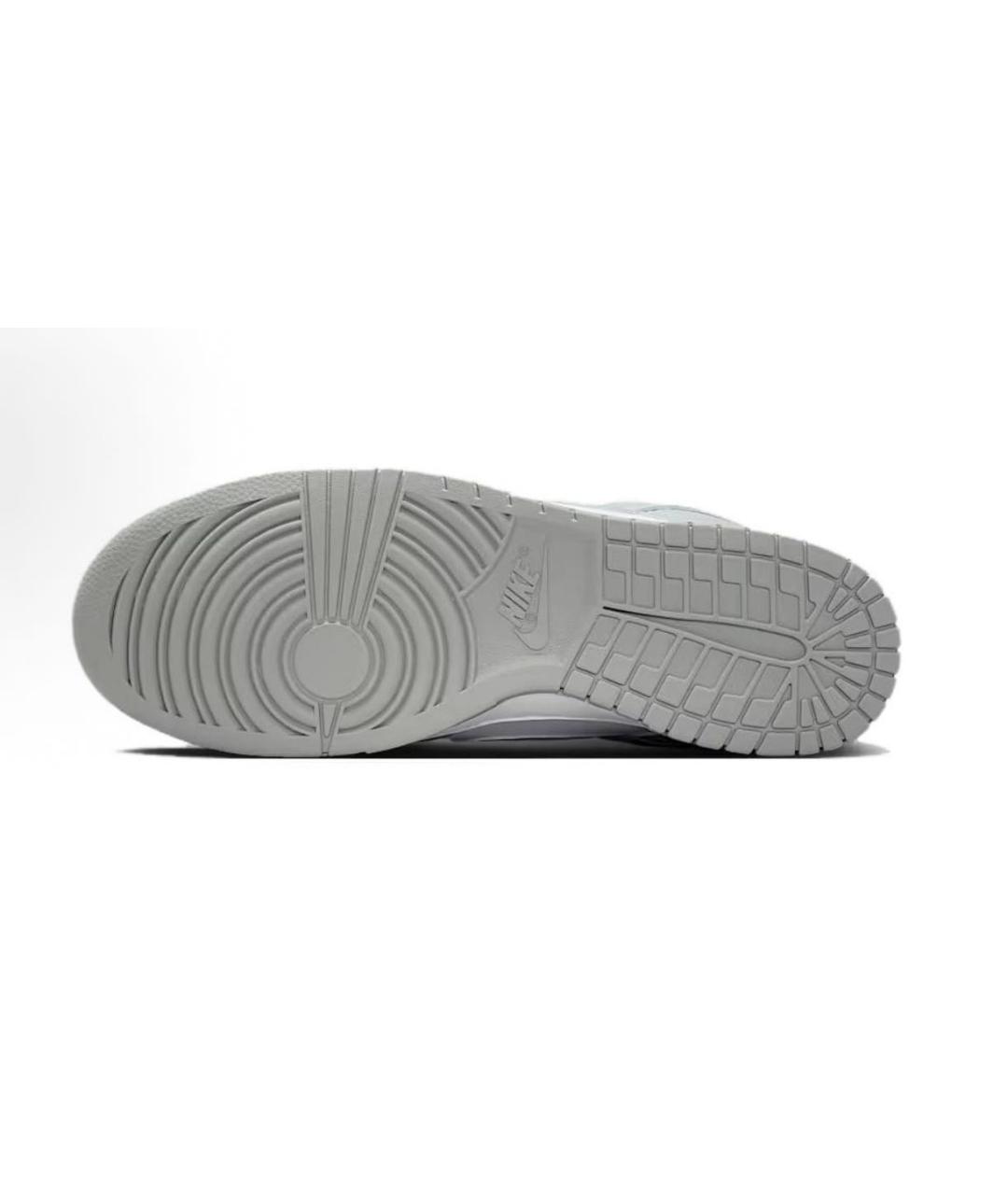 NIKE Серые кожаные низкие кроссовки / кеды, фото 6