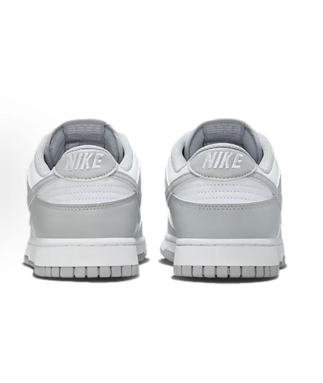 NIKE Серые кожаные низкие кроссовки / кеды, фото 5