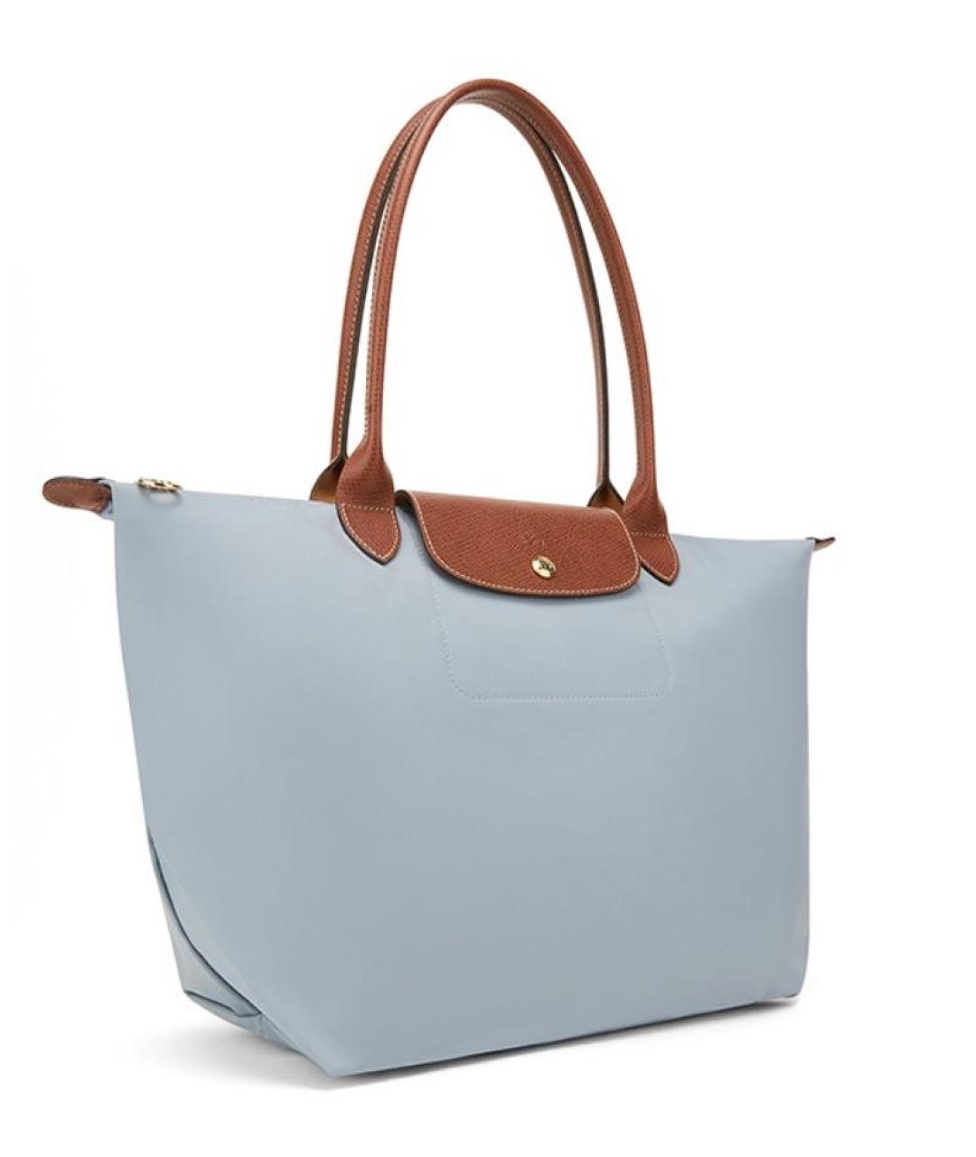 LONGCHAMP Голубая сумка тоут, фото 3