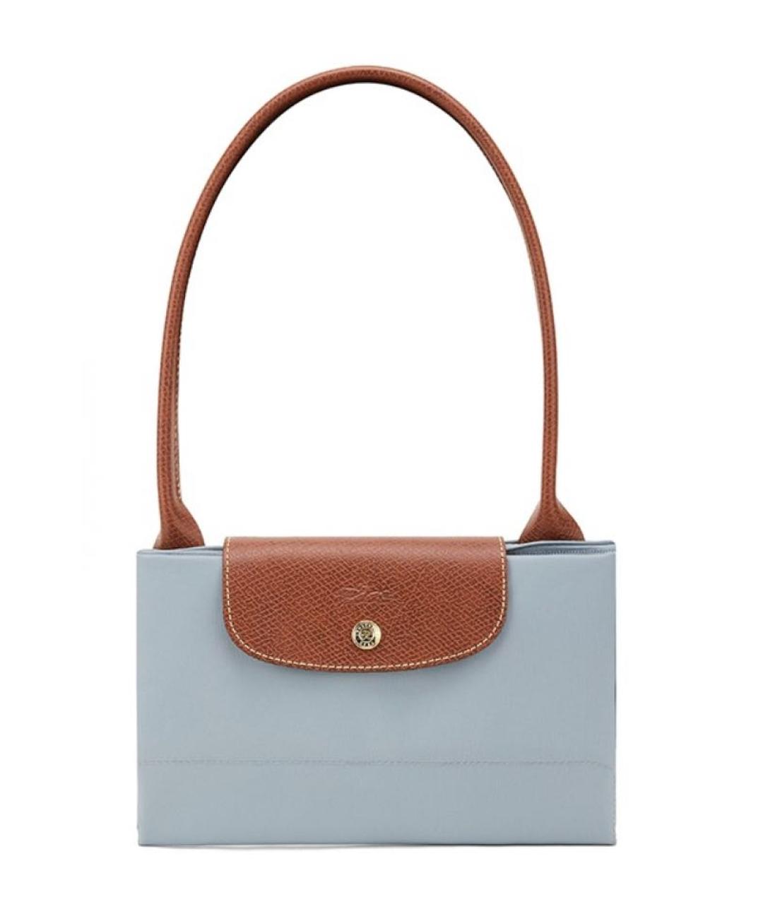 LONGCHAMP Голубая сумка тоут, фото 6